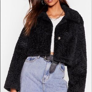 Nasty Gal Fur Cropped Jacket
